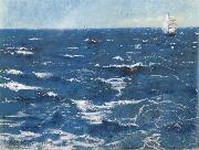William Stott of Oldham Choppy Sea Sweden oil painting artist